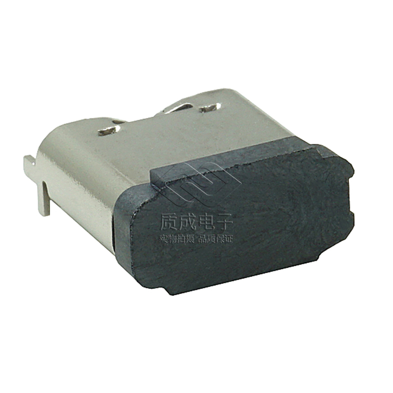 TYPE-C 6PIN 立貼2腳帶鉤無柱有站腳