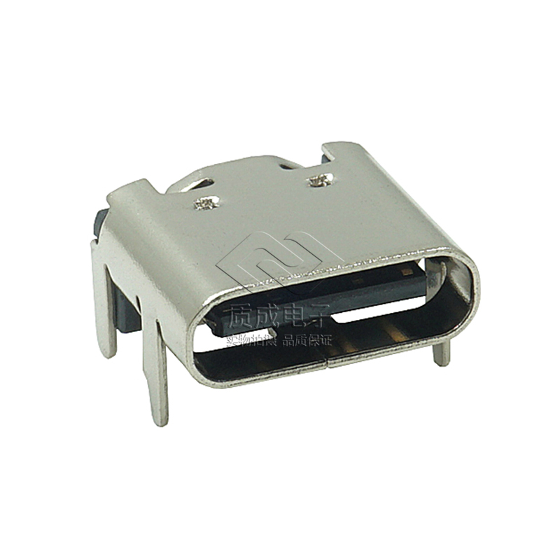 TYPE-C母座16PIN板上SMT墊高1.0